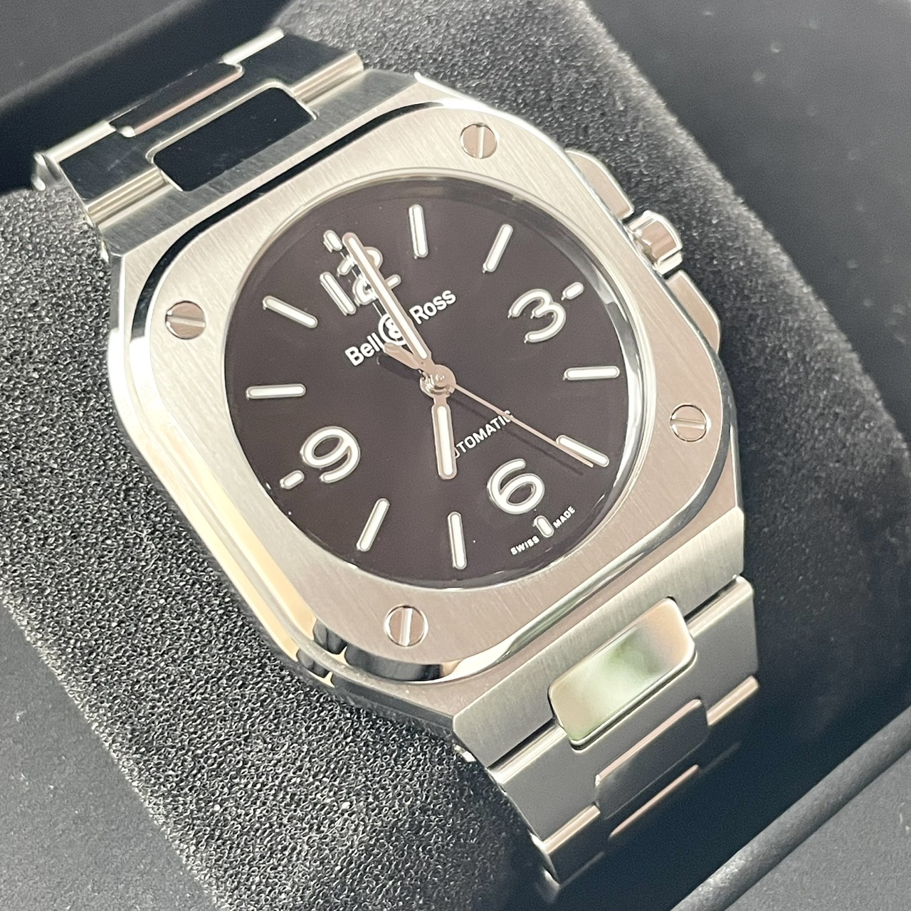 ベル＆ロス BR-05 BR05A-S-BL-ST/SST ブラック スチール 36mm