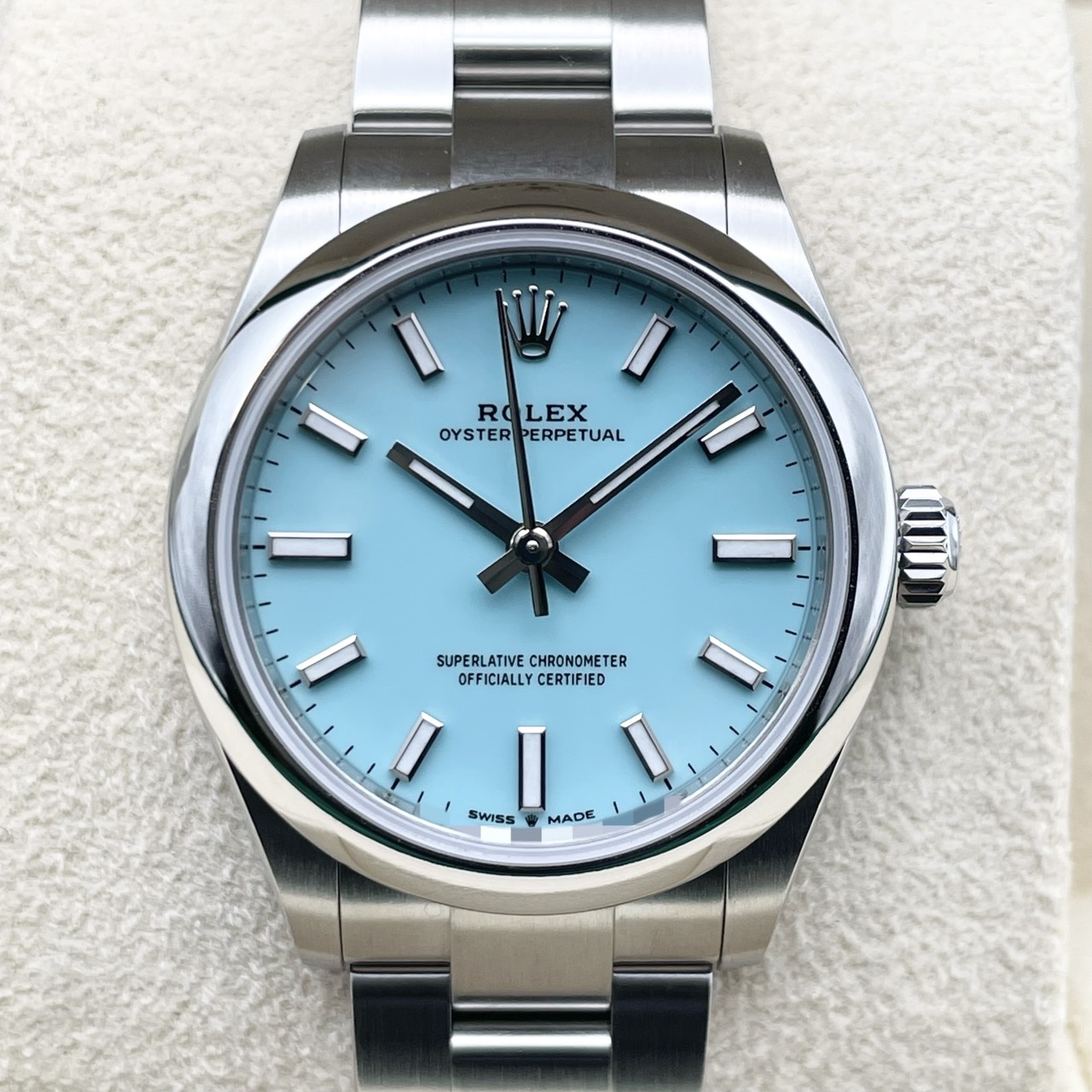 ロレックス オイスターパーペチュアル 277200 ターコイズブルー ステンレスチール 31mm