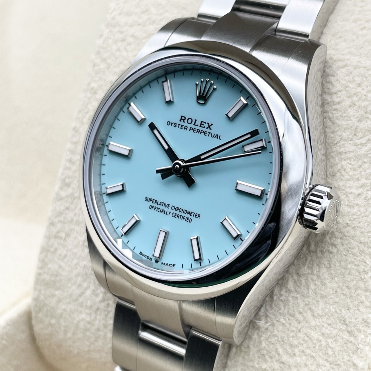 ロレックス オイスターパーペチュアル 277200 ターコイズブルー ステンレスチール 31mm