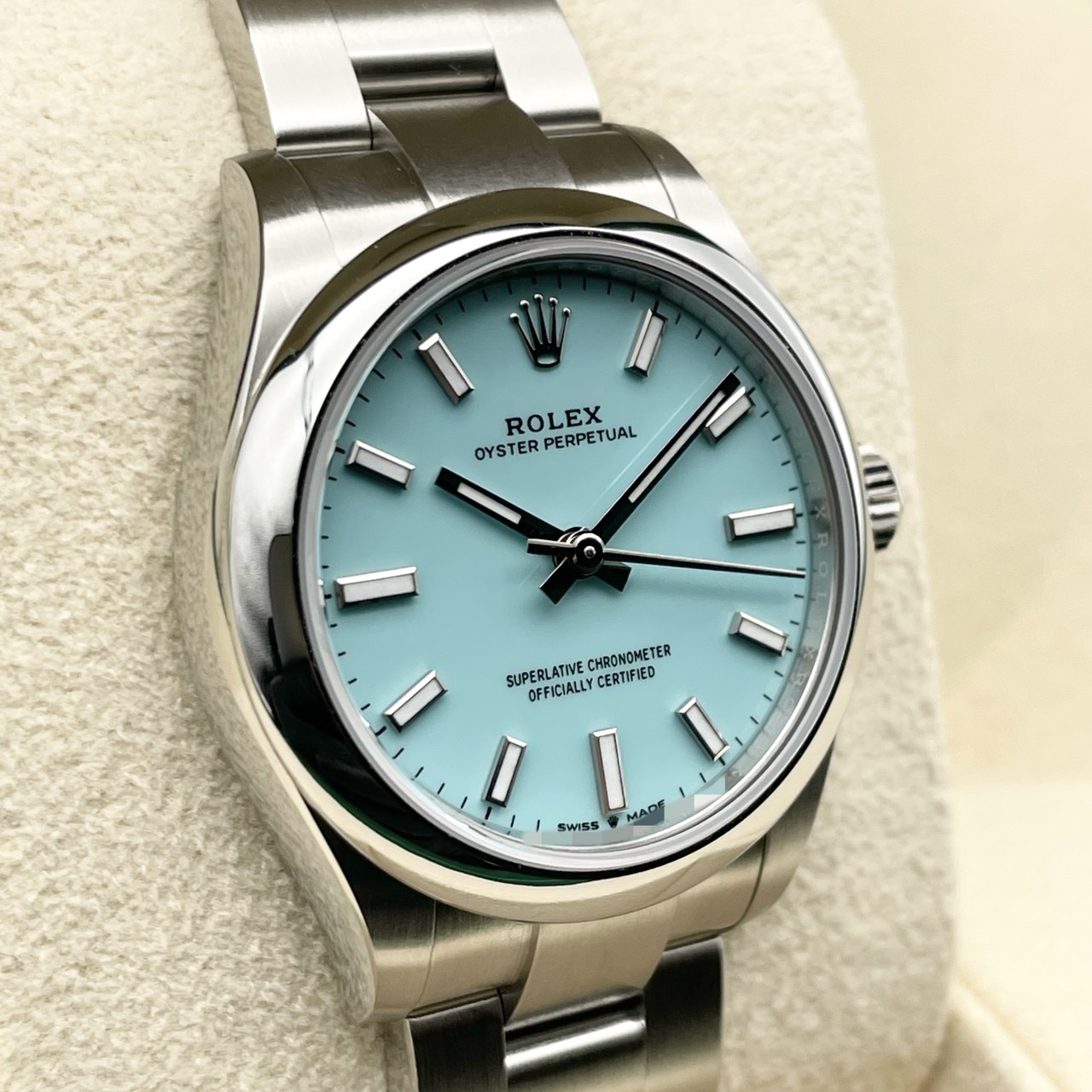 ロレックス オイスターパーペチュアル 277200 ターコイズブルー ステンレスチール 31mm