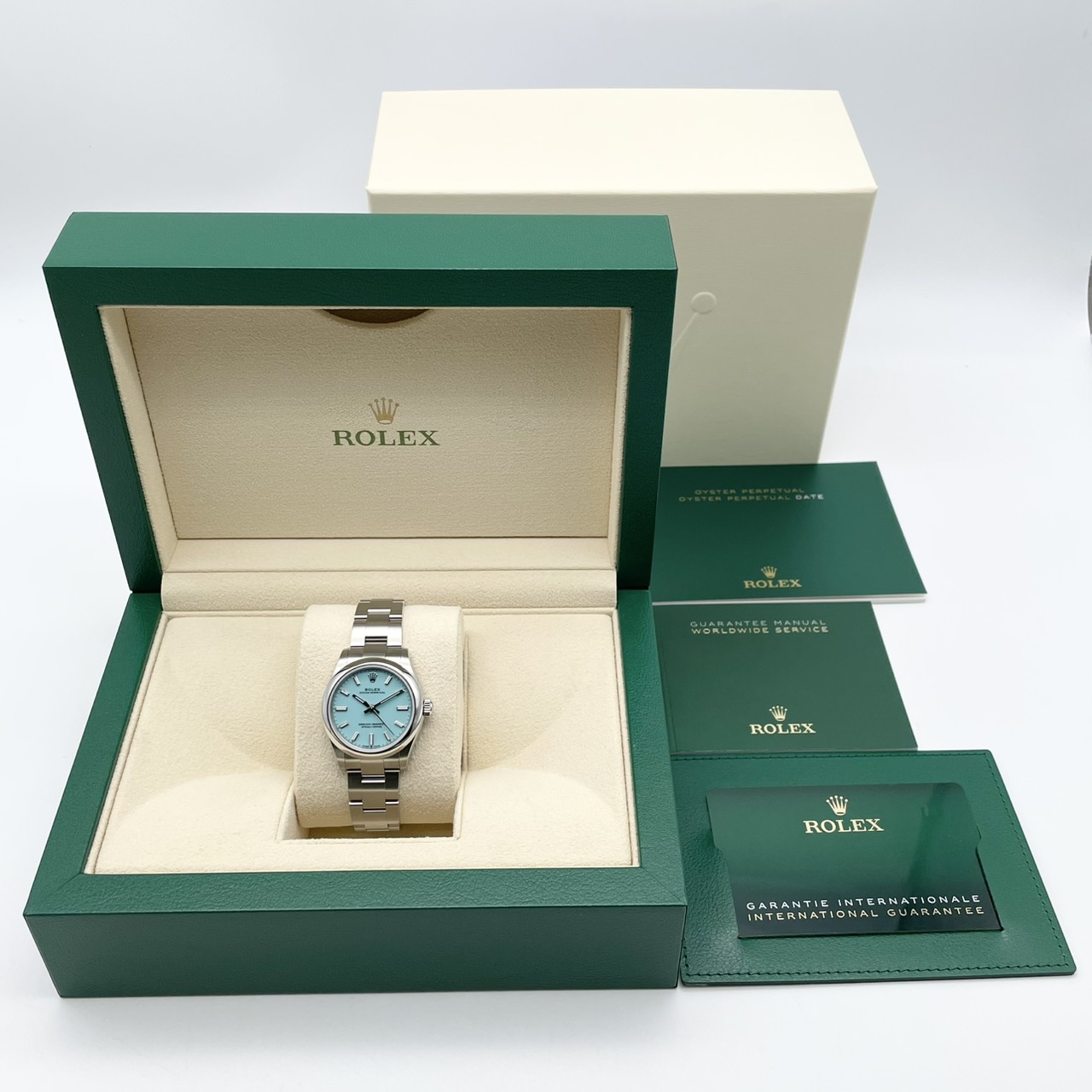 ロレックス オイスターパーペチュアル 277200 ターコイズブルー ステンレスチール 31mm