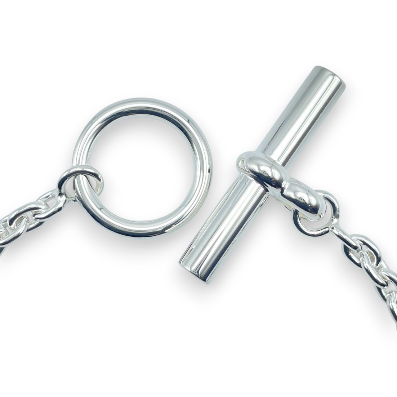 エルメス シェーヌ・ダンクル ファランドール ブレスレット LG シルバー925