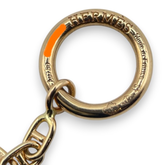 エルメス シェーヌ・ダンクル ファランドール ブレスレット ST ピンク