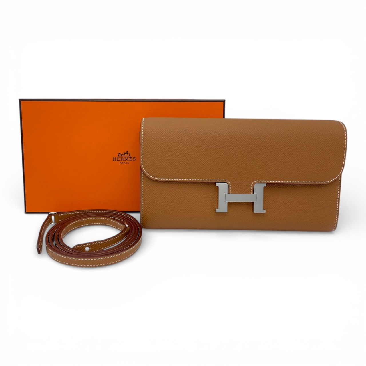 エルメス コンスタンストゥーゴー ゴールド エプソン シルバー金具 K刻印