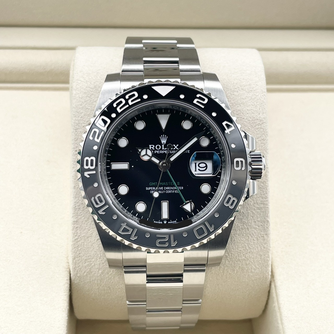 ロレックス GMTマスターII 126710GRNR ブラック オイスターブレスレット 40mm