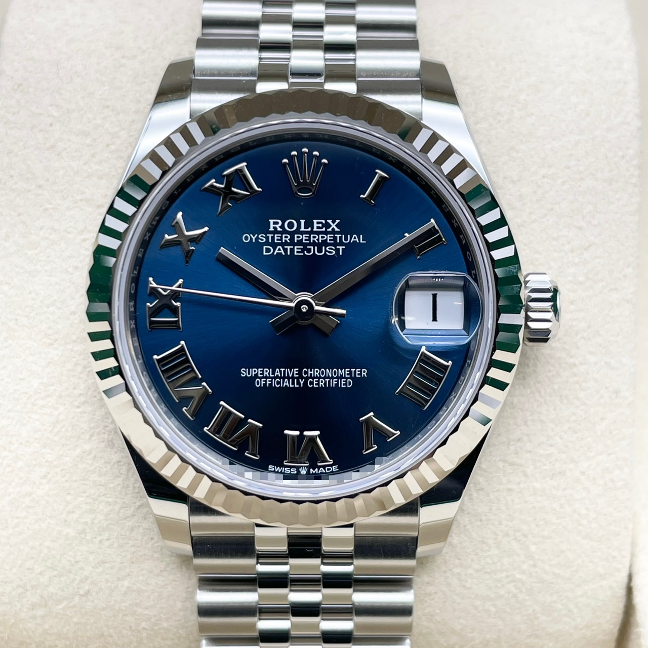 ロレックス デイトジャスト 278274 ブライトブルー ローマ ジュビリーブレス 31mm