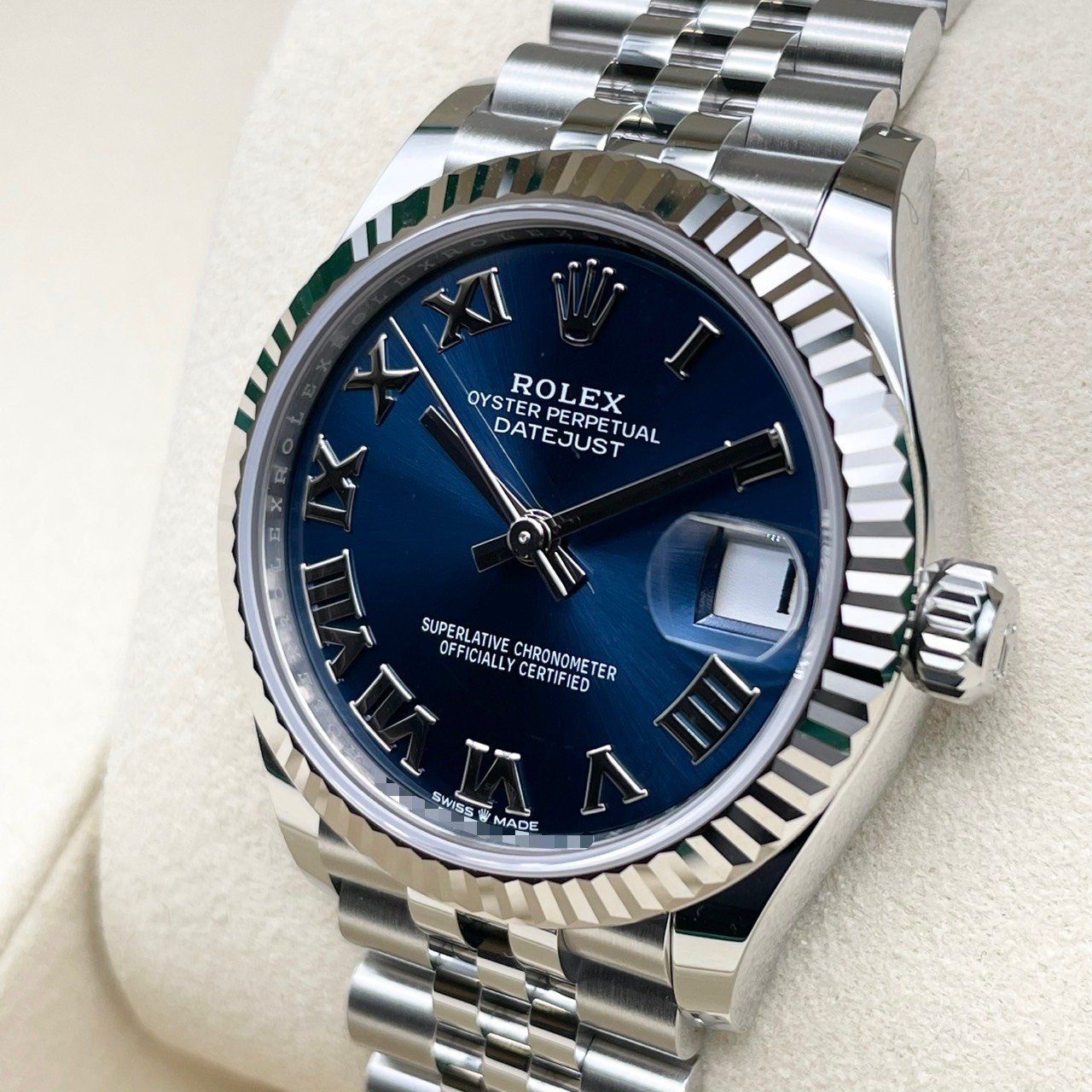 ロレックス デイトジャスト 278274 ブライトブルー ローマ ジュビリーブレス 31mm