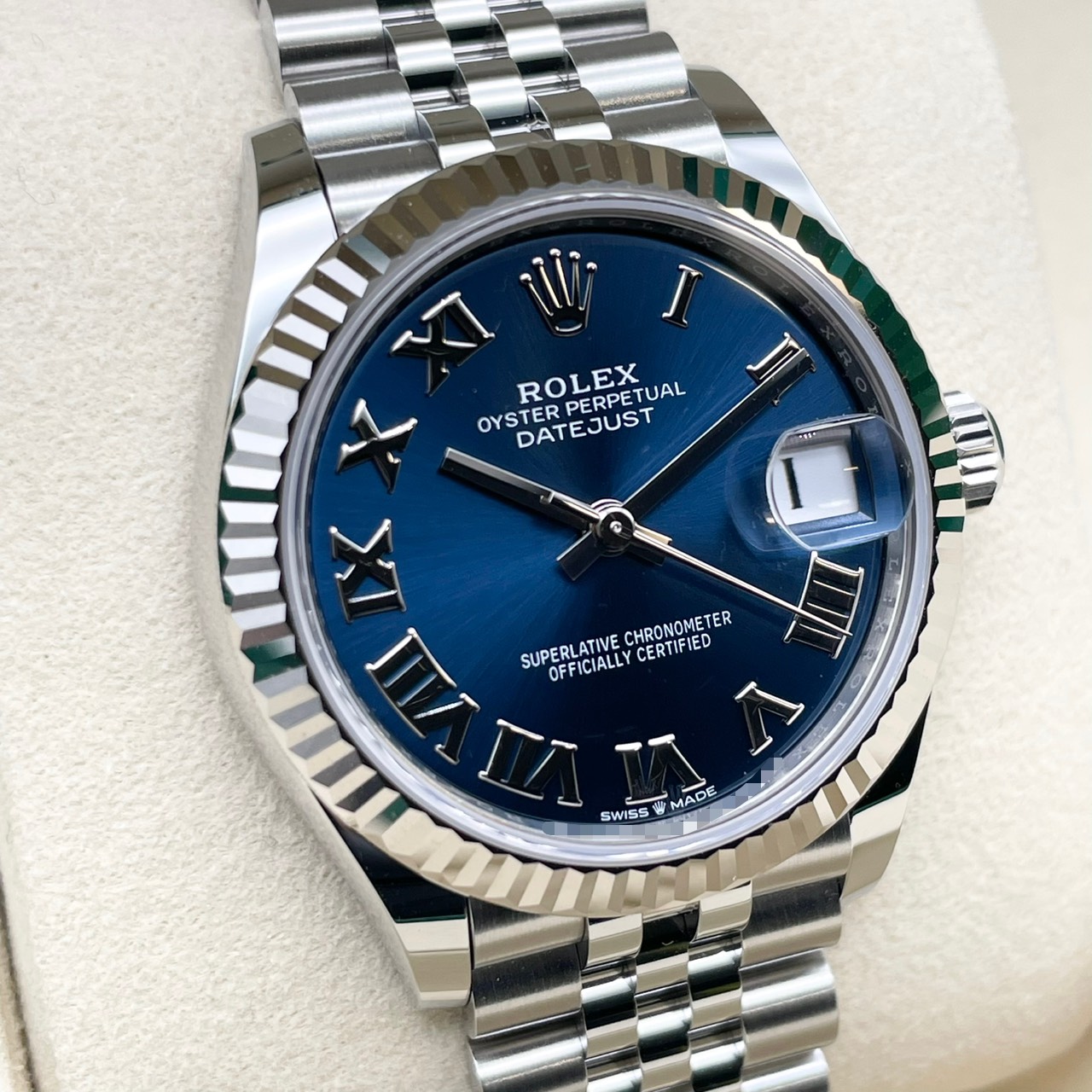 ロレックス デイトジャスト 278274 ブライトブルー ローマ ジュビリーブレス 31mm