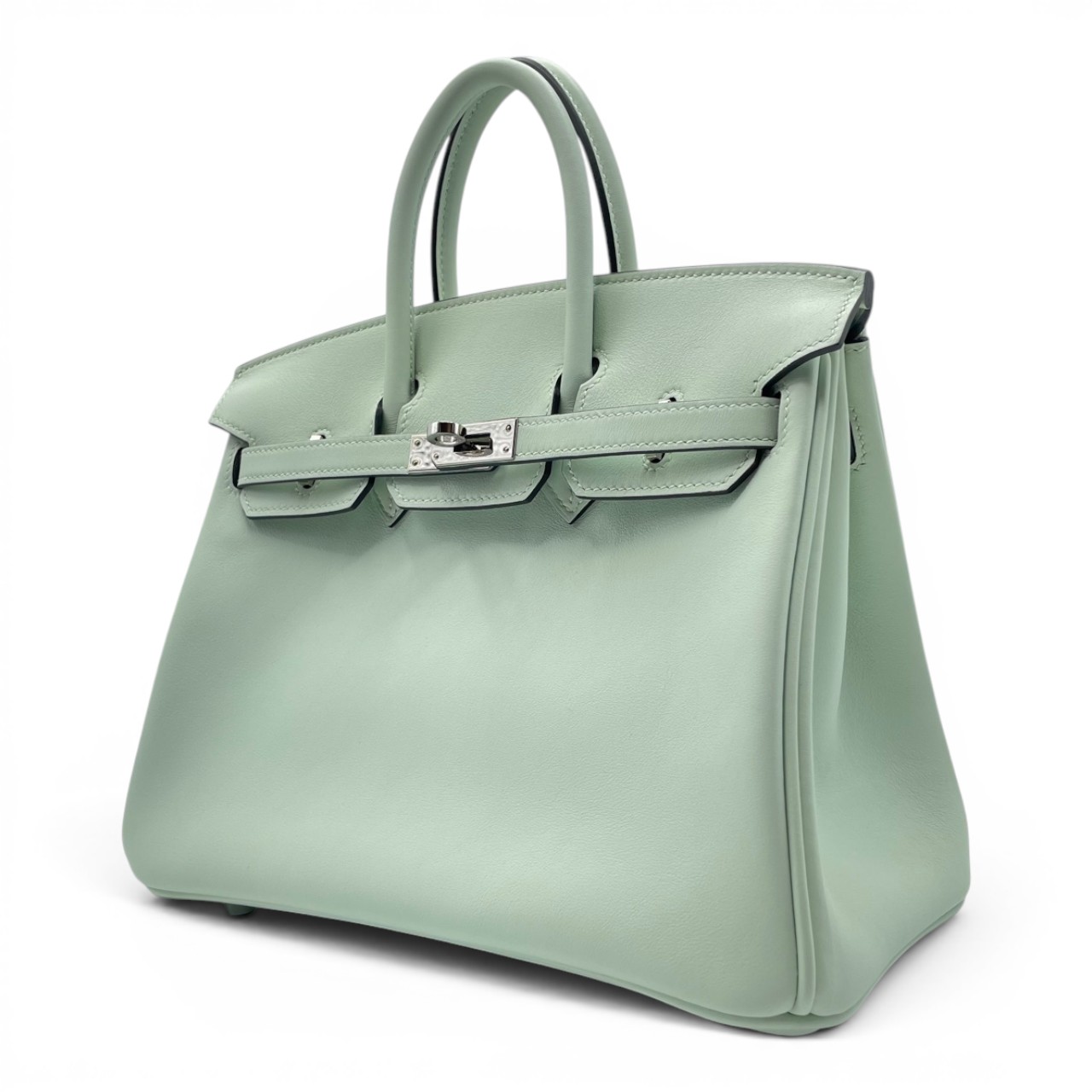 新品未使用 エルメス HERMES カルメン ヴェールペパーミント エルメス バーキン 25 ヴェールペパーミント スイフト シルバー金具 K
