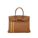 エルメス バーキン30 ゴールド,ジョーヌアンブル トゴ シルバー金具 中古美品