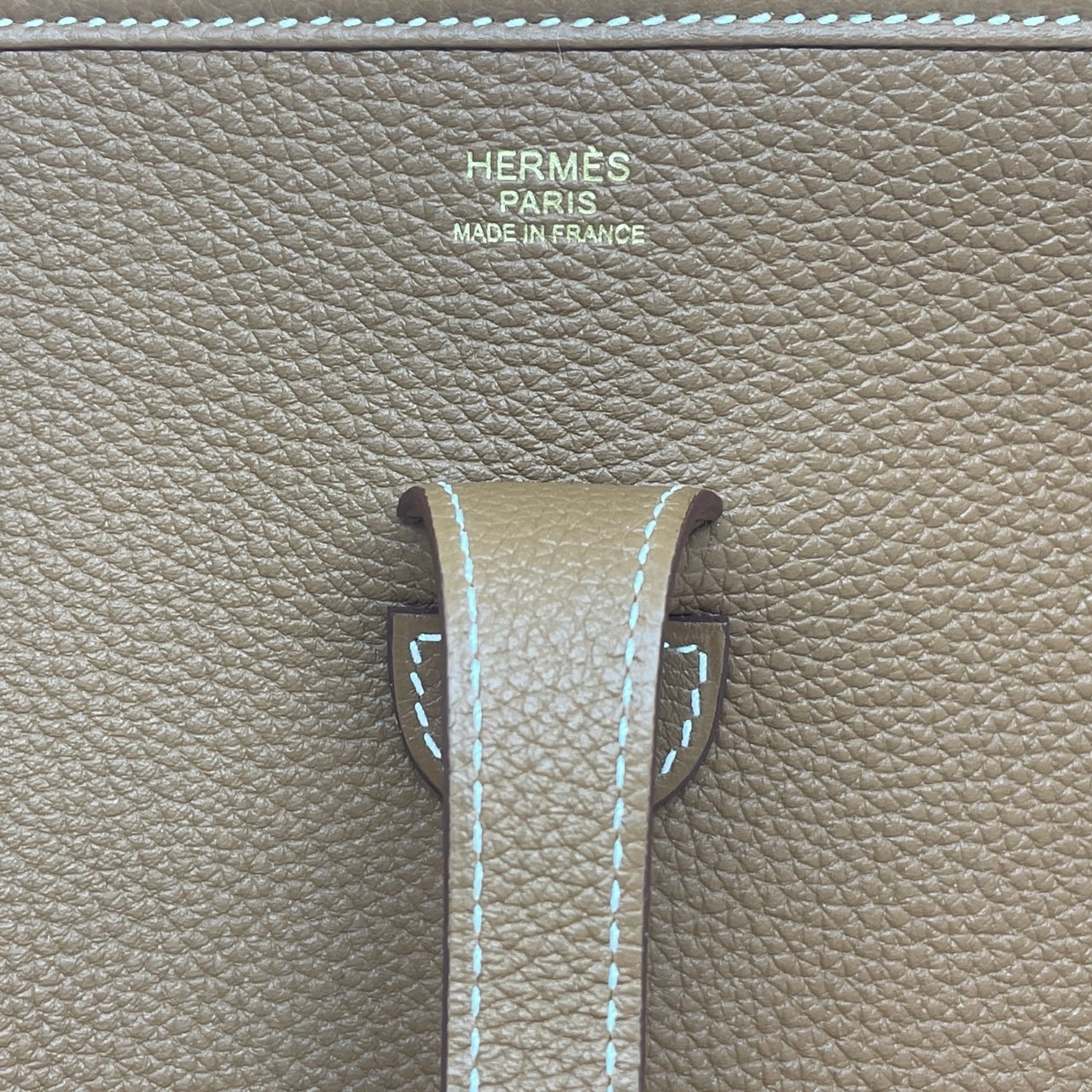 エルメス エヴリン PM トリヨン ゴールド ゴールド金具 U刻印 ショルダーバック