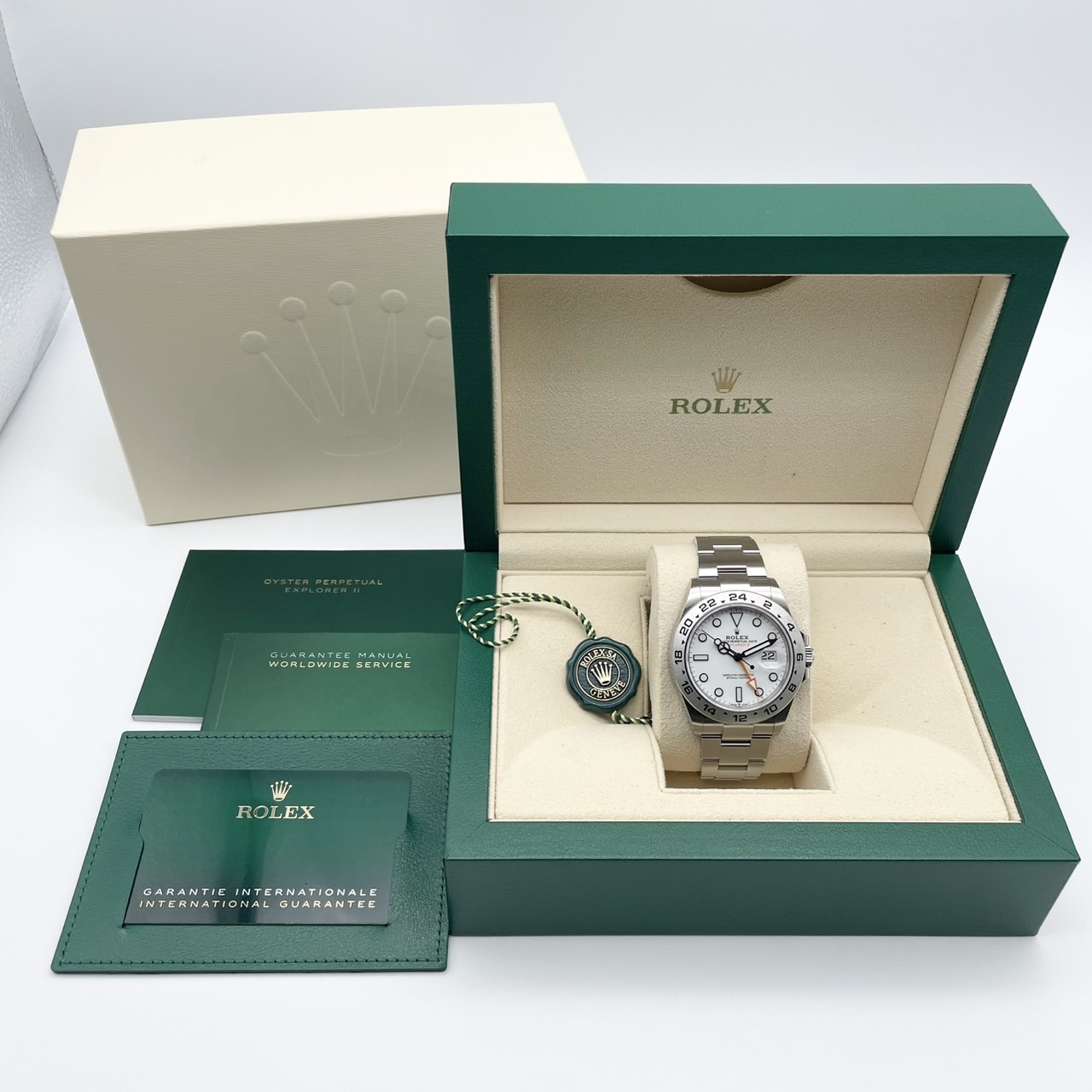 ロレックス エクスプローラーII 226570 ホワイト オイスターブレスレット 42mm