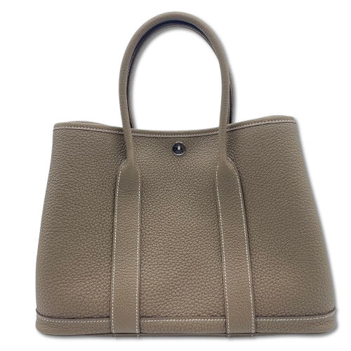 エルメス ガーデンパーティ TPM エトゥープ ネゴンダ シルバー金具 K刻印