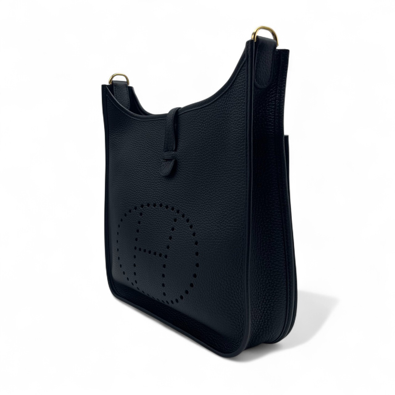 エルメス エヴリン PM ノワール トリヨンクレマンス ゴールド金具 B刻印