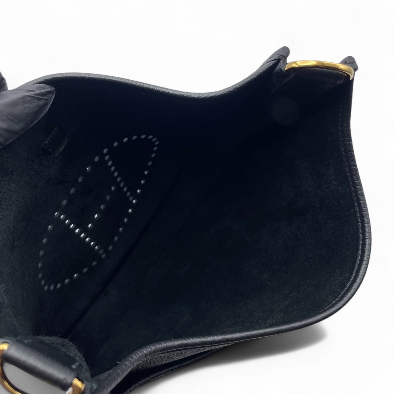 エルメス エヴリン PM ノワール トリヨンクレマンス ゴールド金具 B刻印