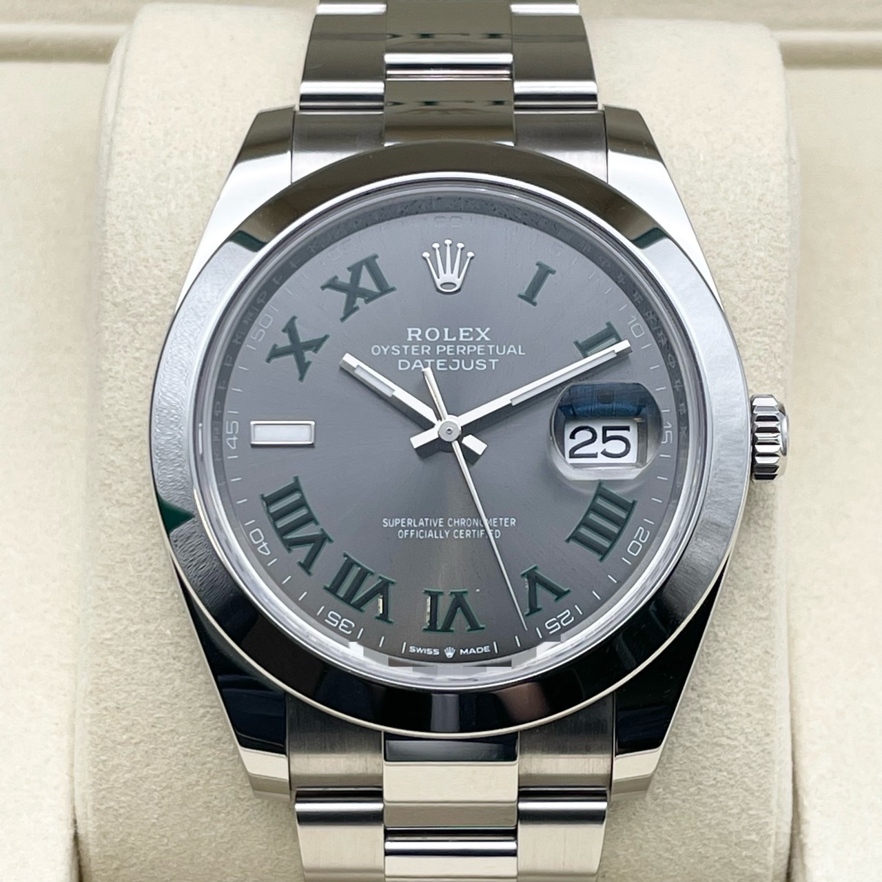 【25年6月ギャラ】ロレックス デイトジャスト 126300 ブラック オイスターブレスレット 41mm