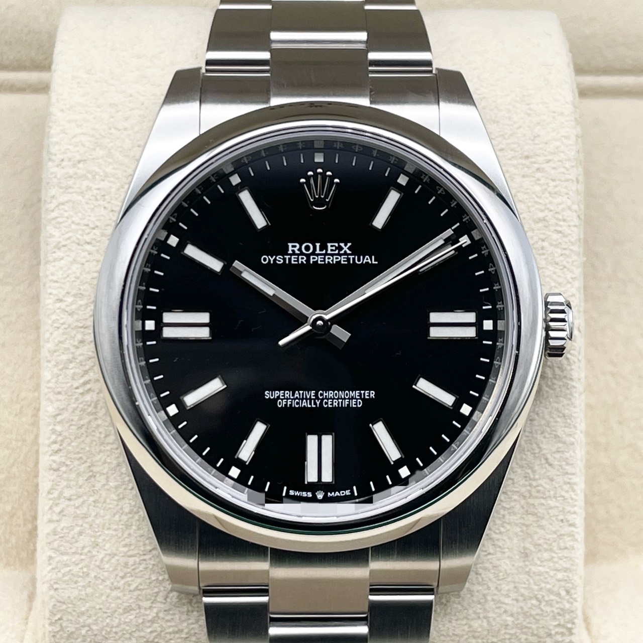正規品ロレックス オイスターパーペチュアル41mm 124300 純正文字盤 新品)ROLEX ロレックス オイスターパーペチュアル 41 124300 グリーン