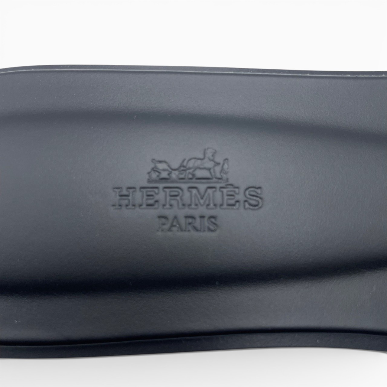 エルメス オラン サンダル 38 ノワール ボックスカーフ 24cm