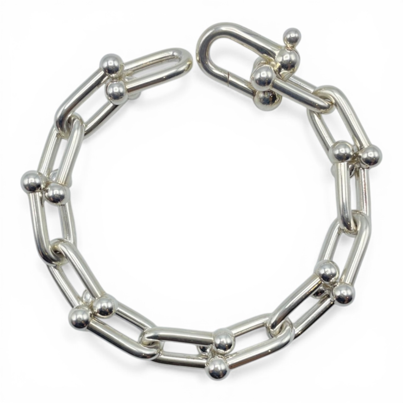 ティファニー ハードウエア ラージ リンク ブレスレット スターリングシルバー 14コマ