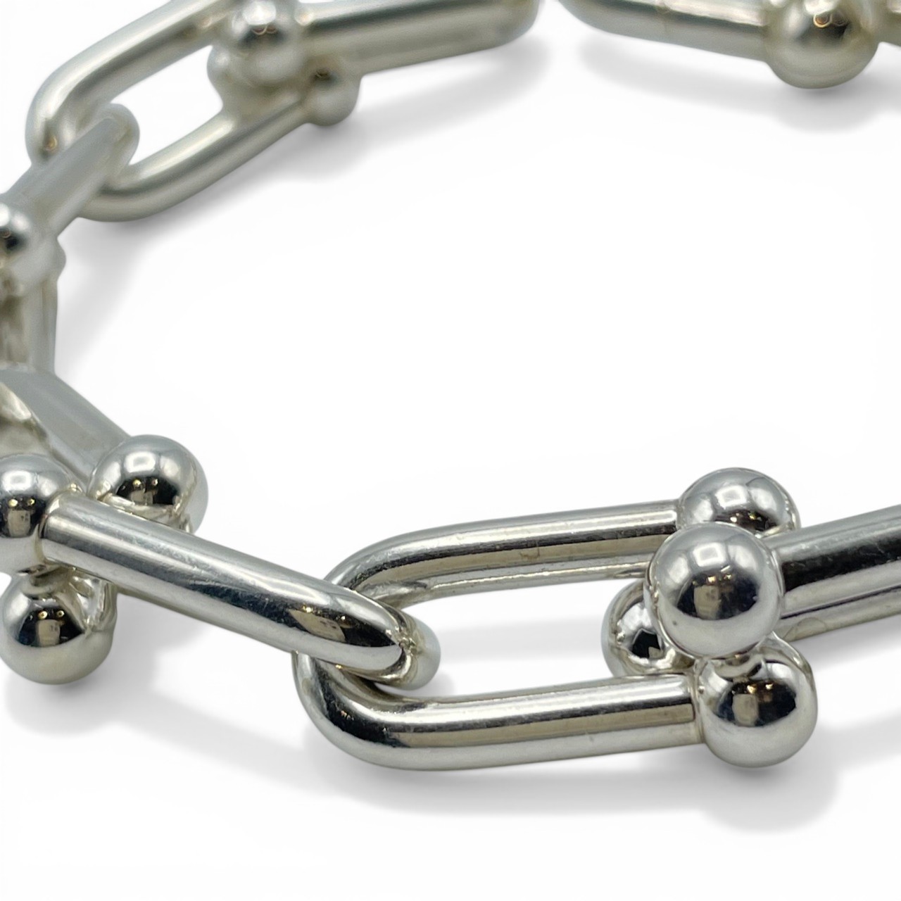 ティファニー ハードウエア ラージ リンク ブレスレット スターリングシルバー 14コマ