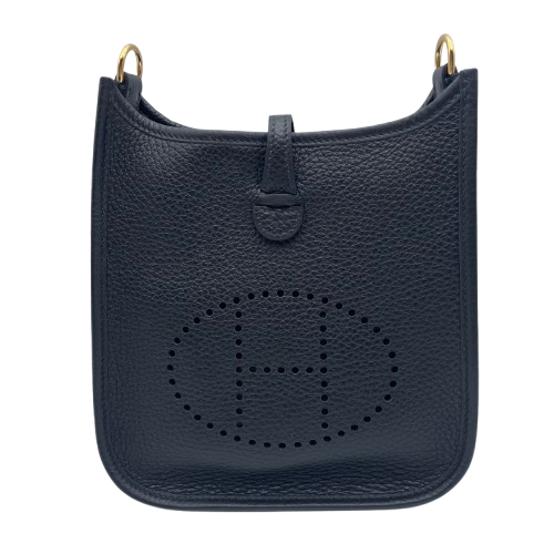 エルメス ミニエヴリン TPM  ノワール  トリヨンクレマンス ゴールド金具 W刻印