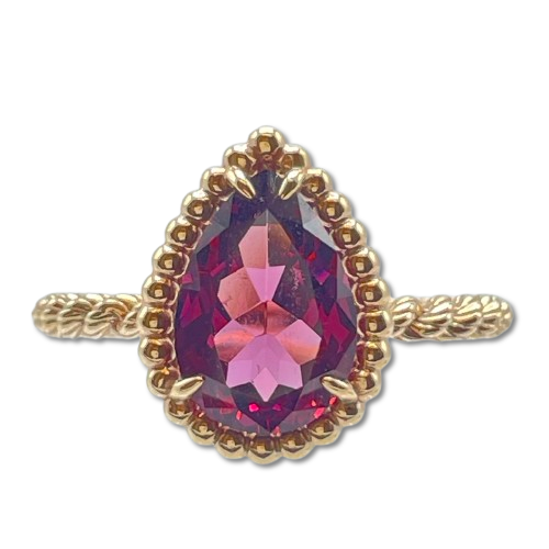 ブシュロン セルパンボエムリング 53 イエローゴールド・ガーネット