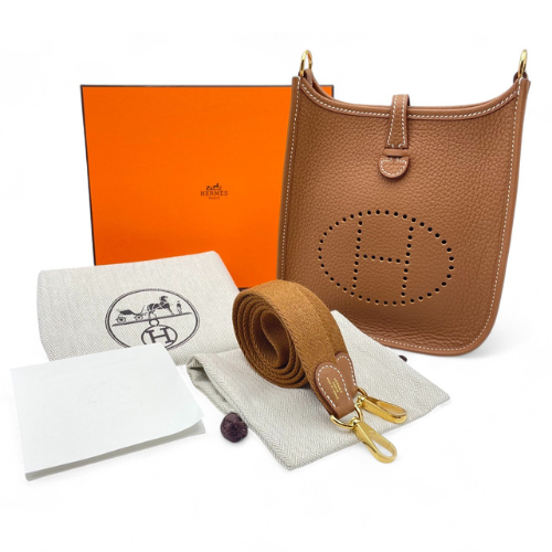 エルメス ミニエヴリン アマゾーヌ TPM ゴールド トリヨンクレマンス ゴールド金具 W刻印