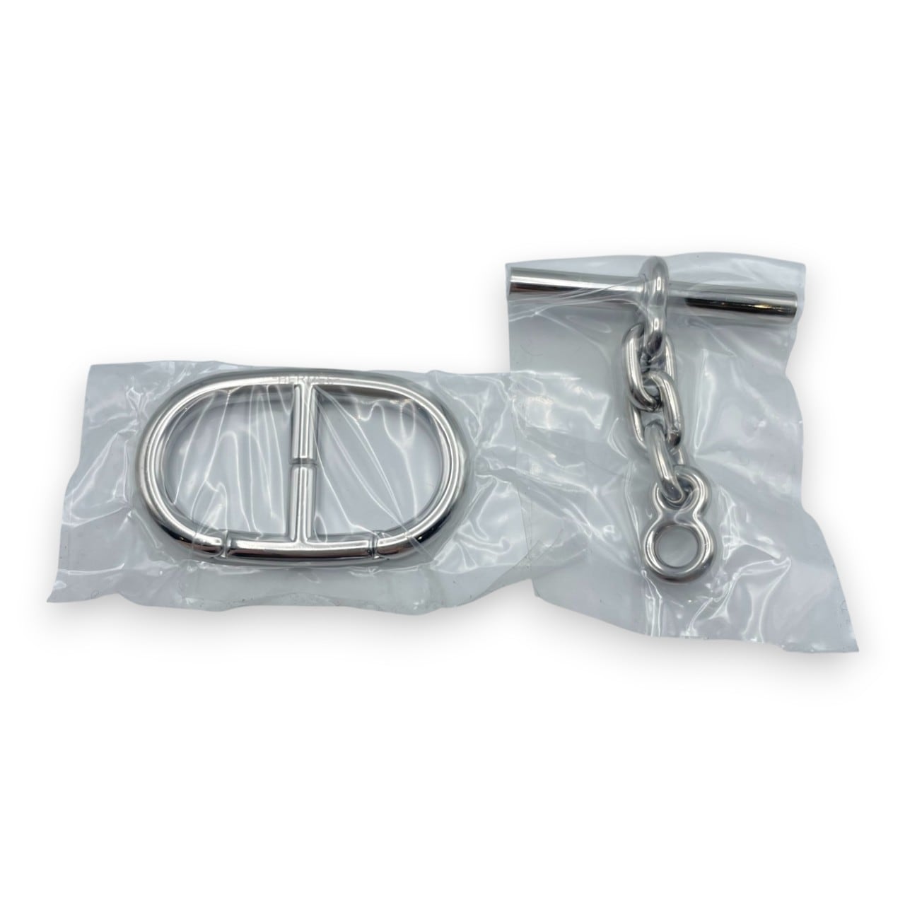 エルメス シェーヌ・ダンクル キーホルダー シルバー ステンレススチィール