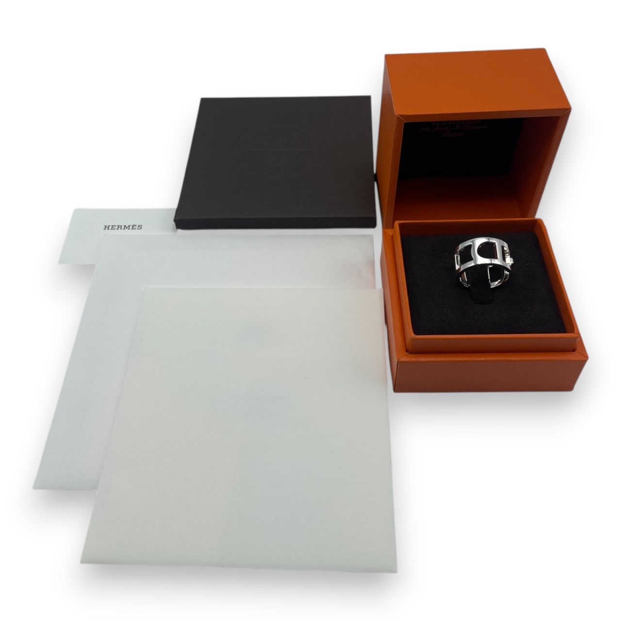 エルメス エヴァー・シェーヌ・ダンクル リング MM 50 シルバー925 10