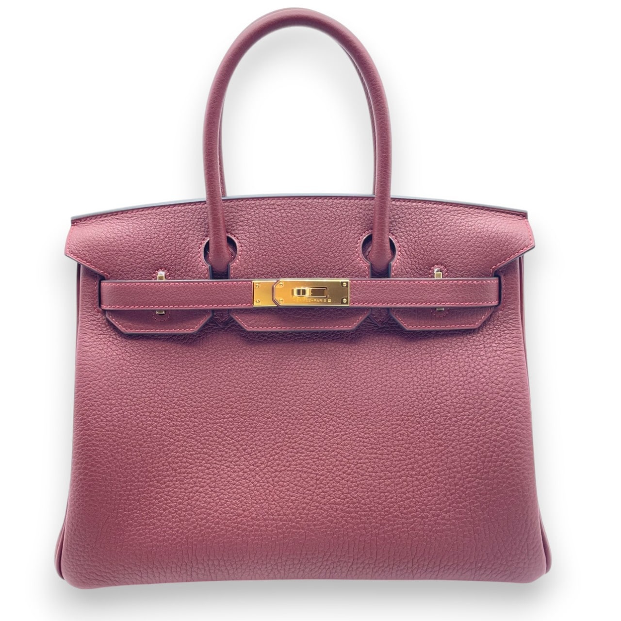 エルメス バーキン 30 ルージュアッシュ トゴ ゴールド金具 K刻印