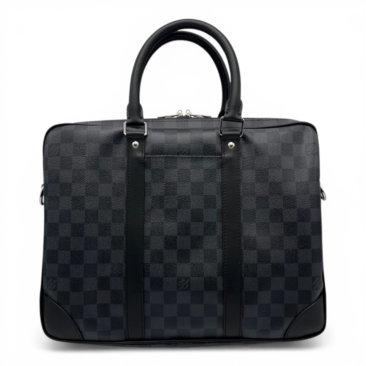 ルイヴィトン ポルト ドキュマン ヴォヤージュ 36.5 ブラック ダミエ・グラフィト シルバー金具