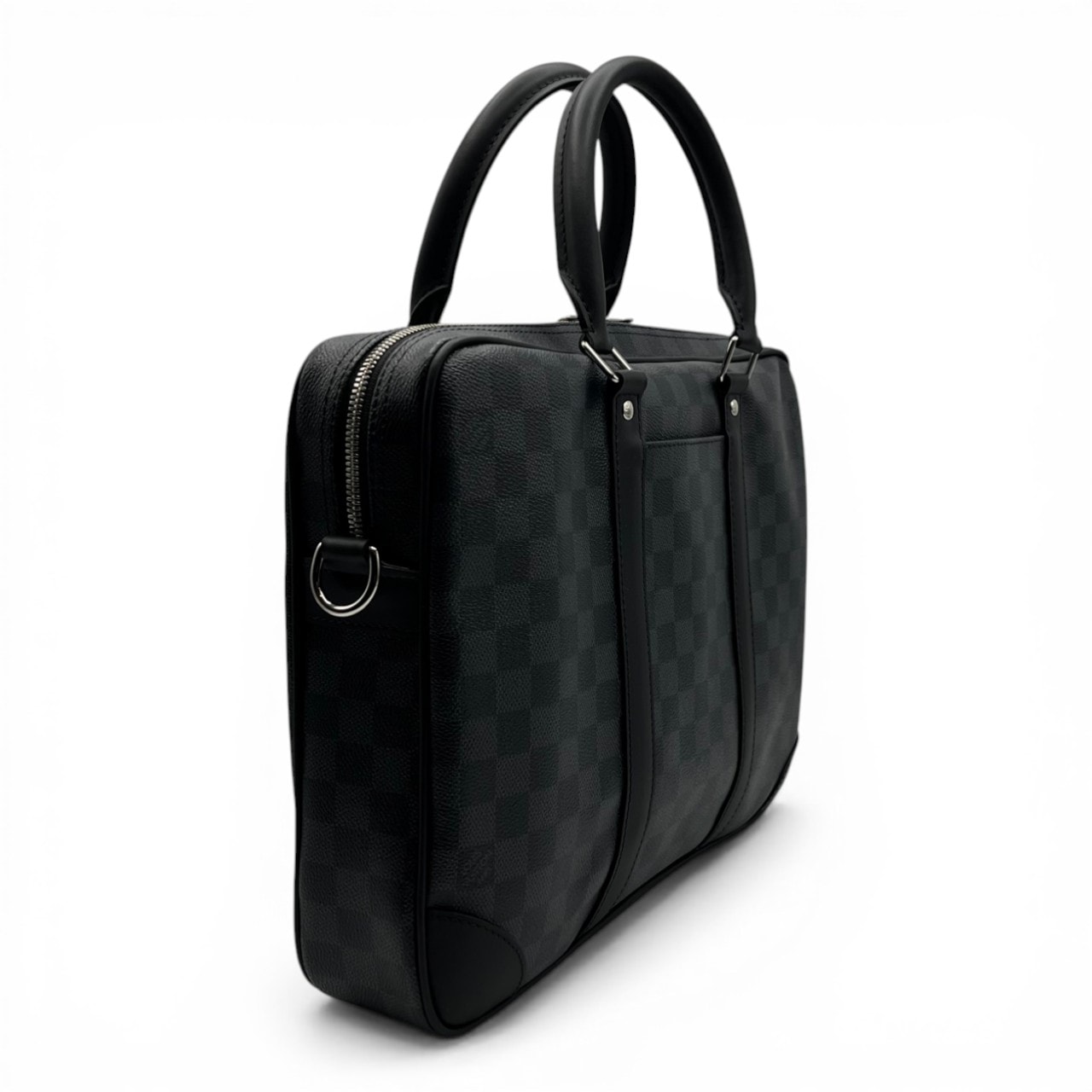 ルイヴィトン ポルト ドキュマン ヴォヤージュ 36.5 ブラック ダミエ・グラフィト シルバー金具