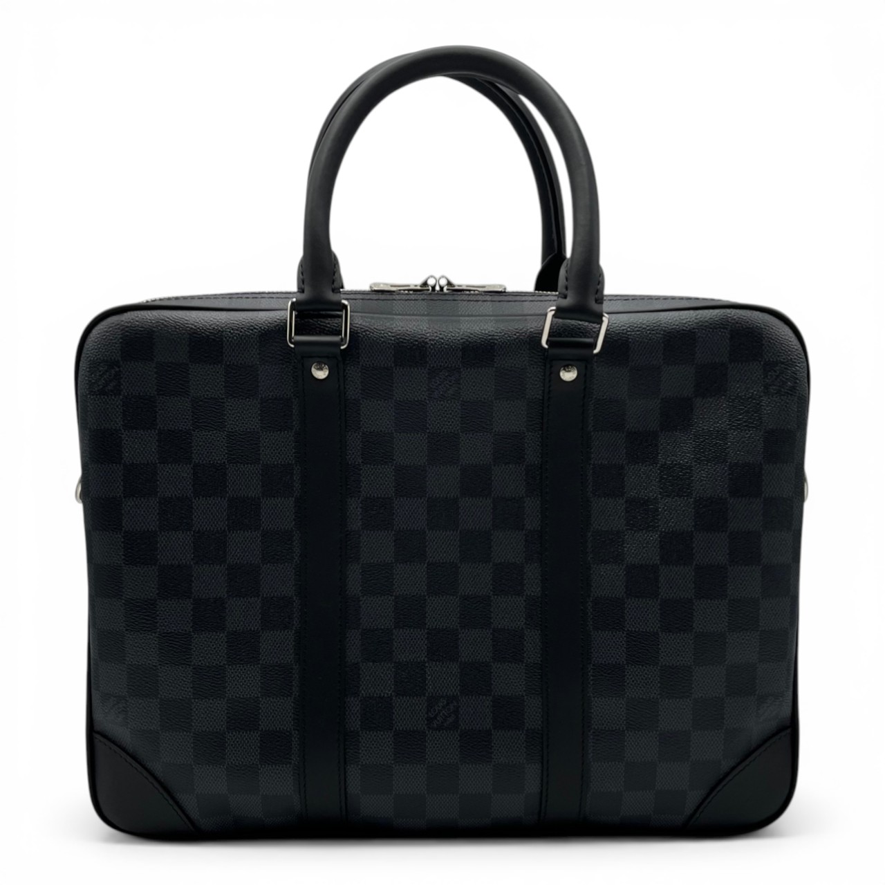 ルイヴィトン ポルト ドキュマン ヴォヤージュ 36.5 ブラック ダミエ・グラフィト シルバー金具