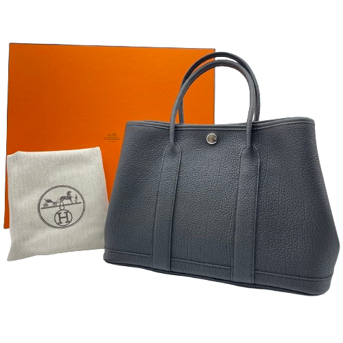 エルメス ガーデンパーティー TPM ノワール ネゴンダ シルバー金具 B刻印