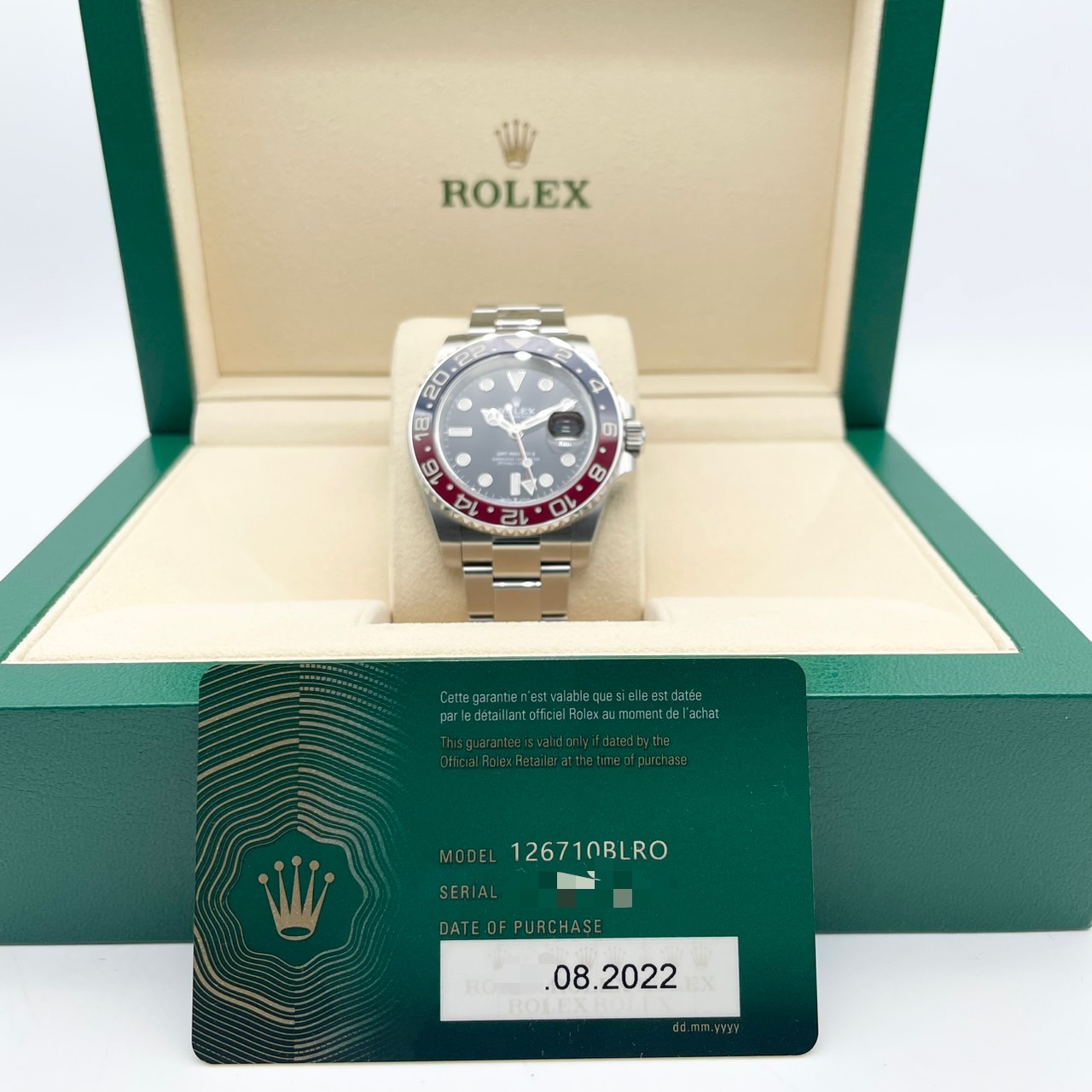 ロレックス GMTマスターII 126710BLRO ペプシ オイスターブレスレット 40mm