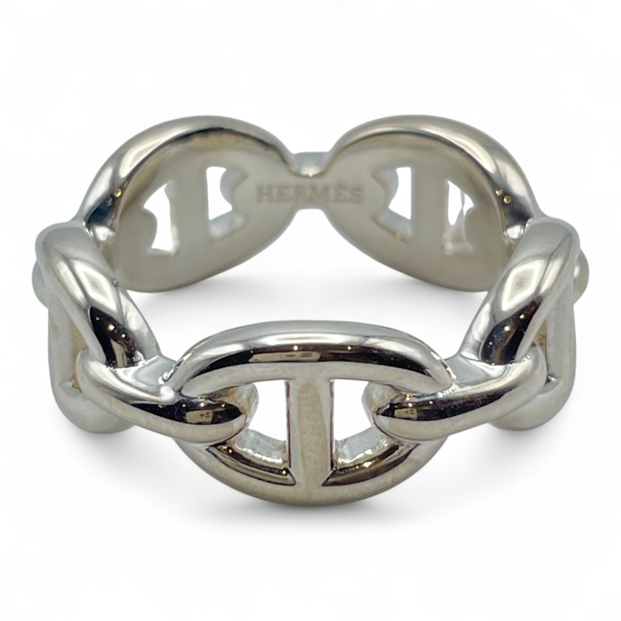 エルメス シェーヌ・ダンクル アンシェネリング PM 52 シルバー925 12号