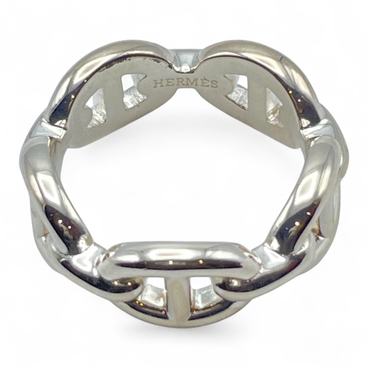 エルメス シェーヌ・ダンクル アンシェネリング PM 52 シルバー925 12号