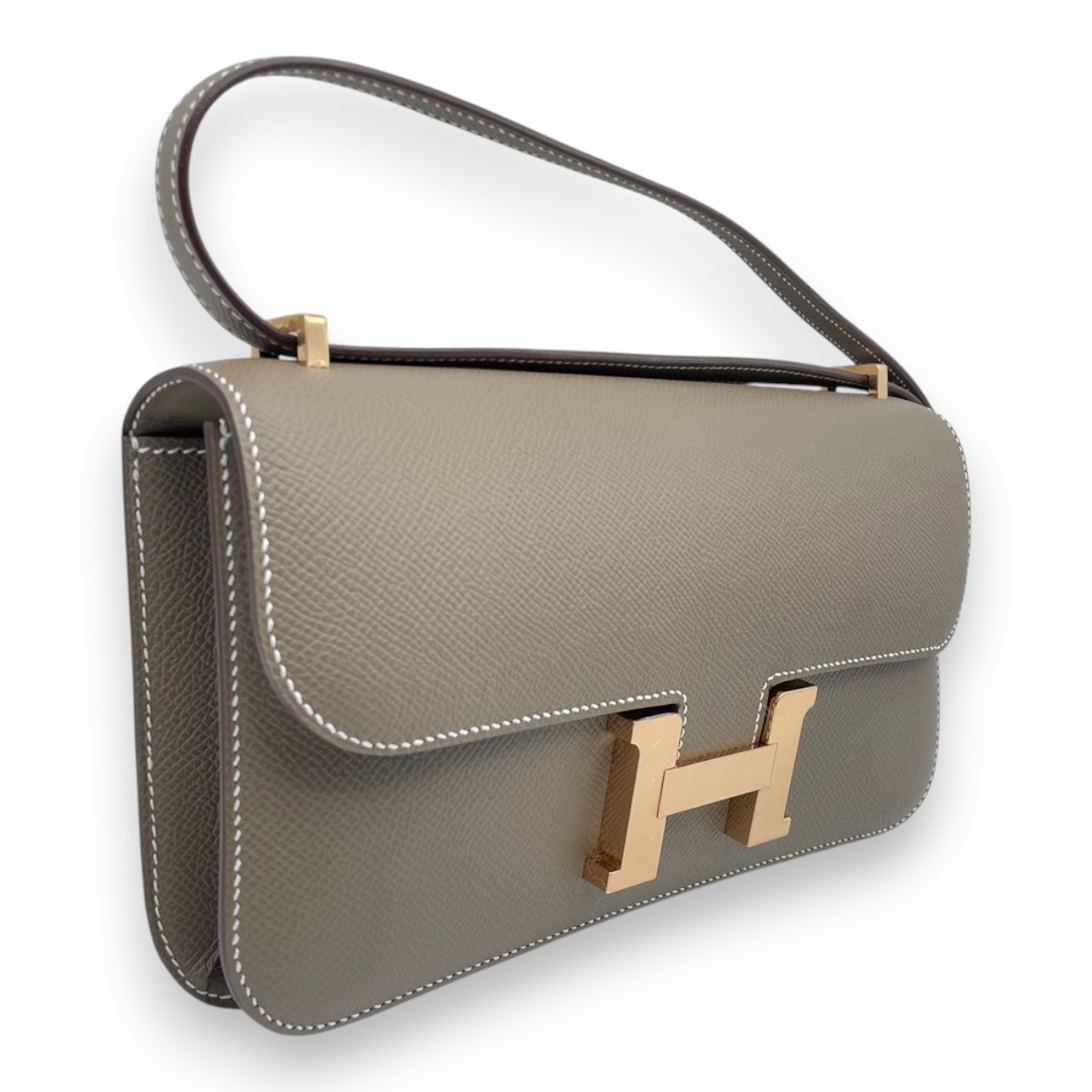 エルメス コンスタンスエラン 25 エトゥープ エプソン ピンクゴールド金具 K刻印