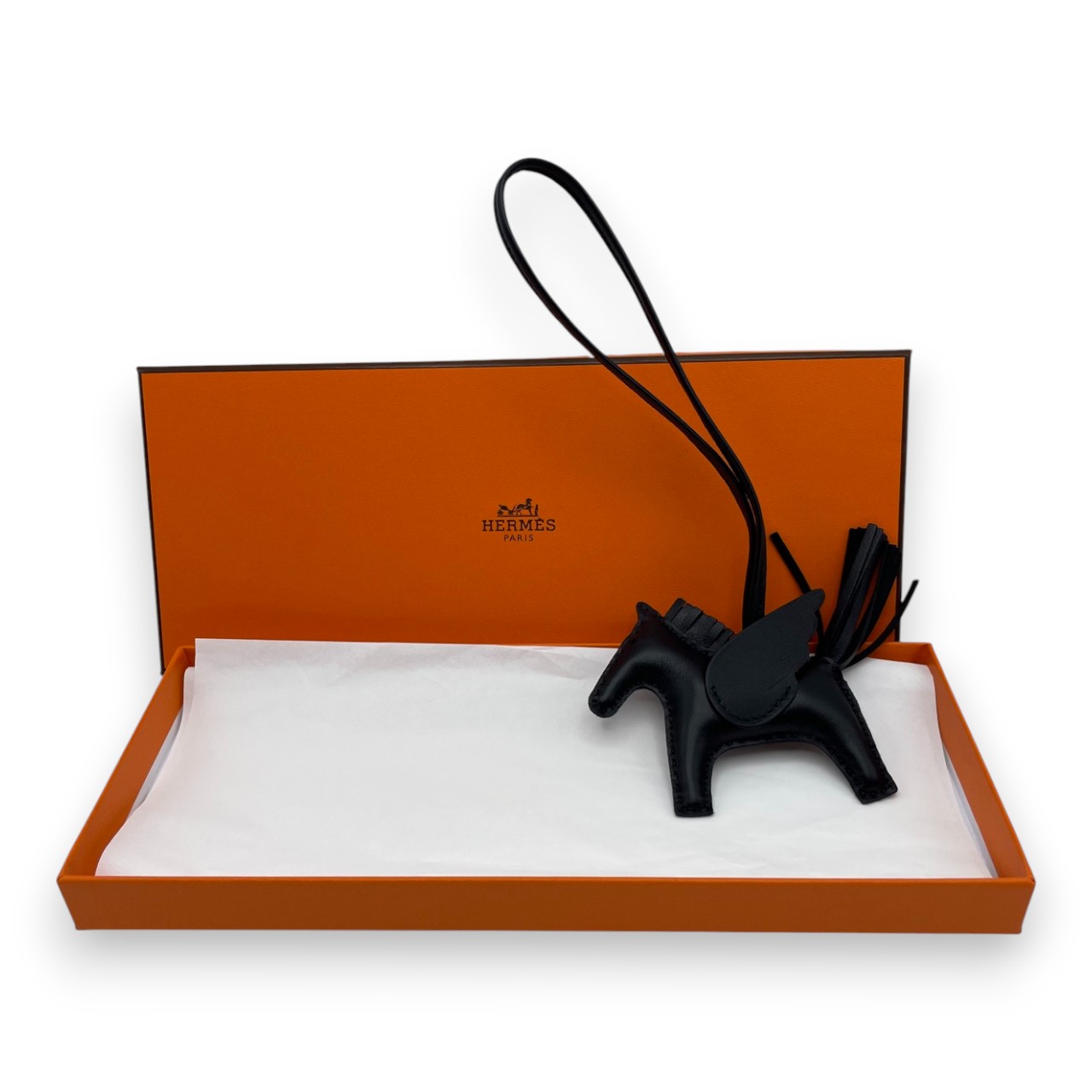 エルメス ペガサスチャーム PM ソーブラック B刻印