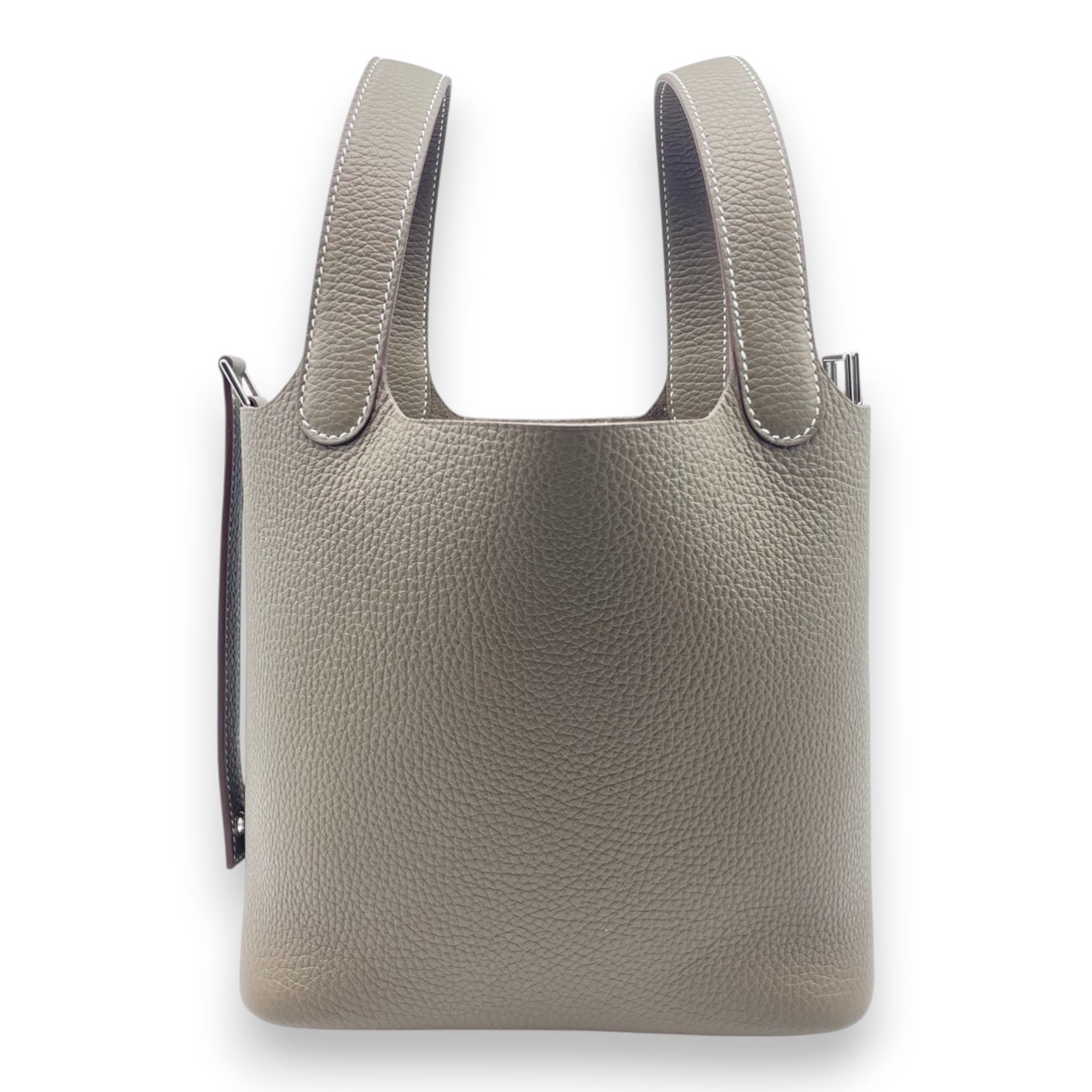 エルメス ピコタンロック PM エトゥープ トリヨンクレマンス シルバー金具 K刻印