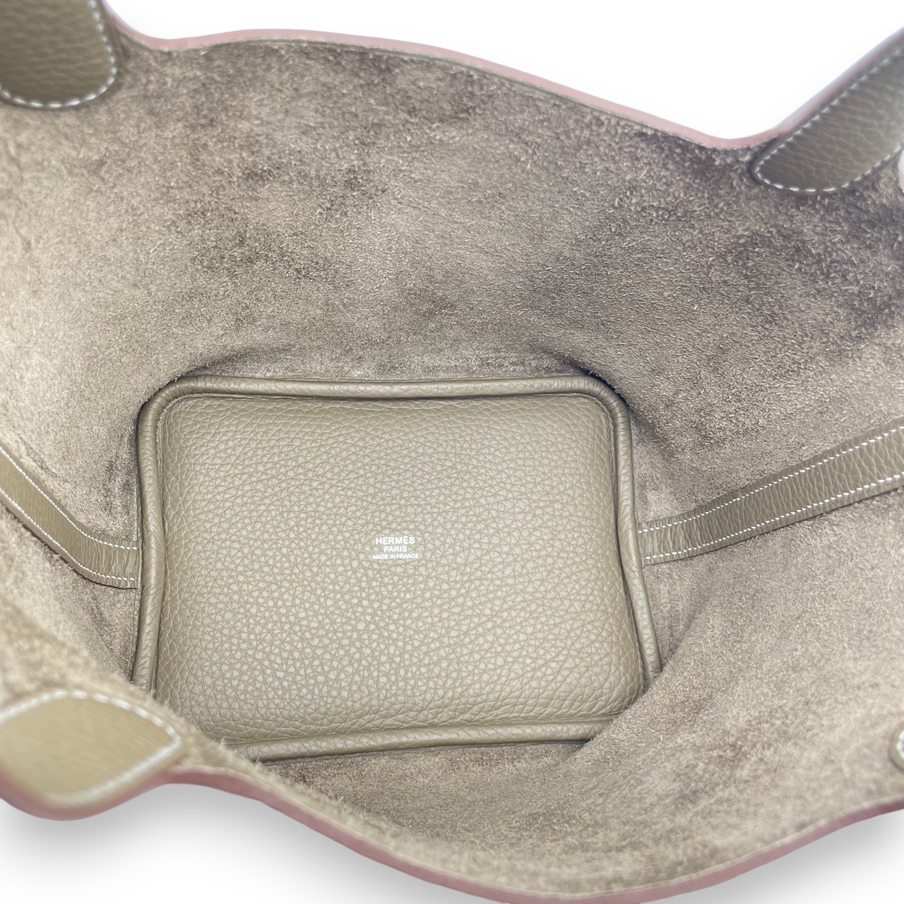 エルメス ピコタンロック PM エトゥープ トリヨンクレマンス シルバー