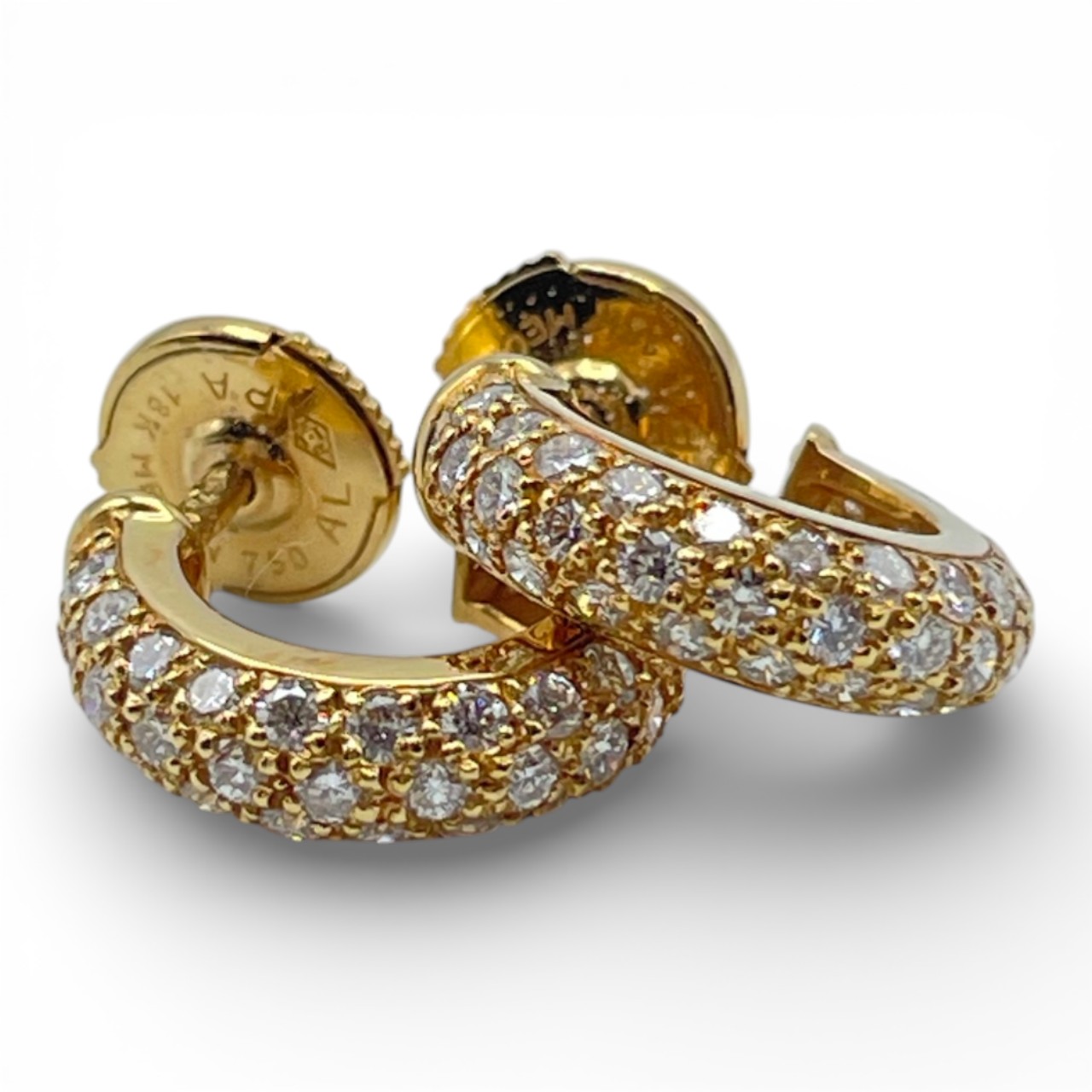 カルティエ ミミスターパヴェダイヤピアス ダイヤモンド/K18 イエローゴールド