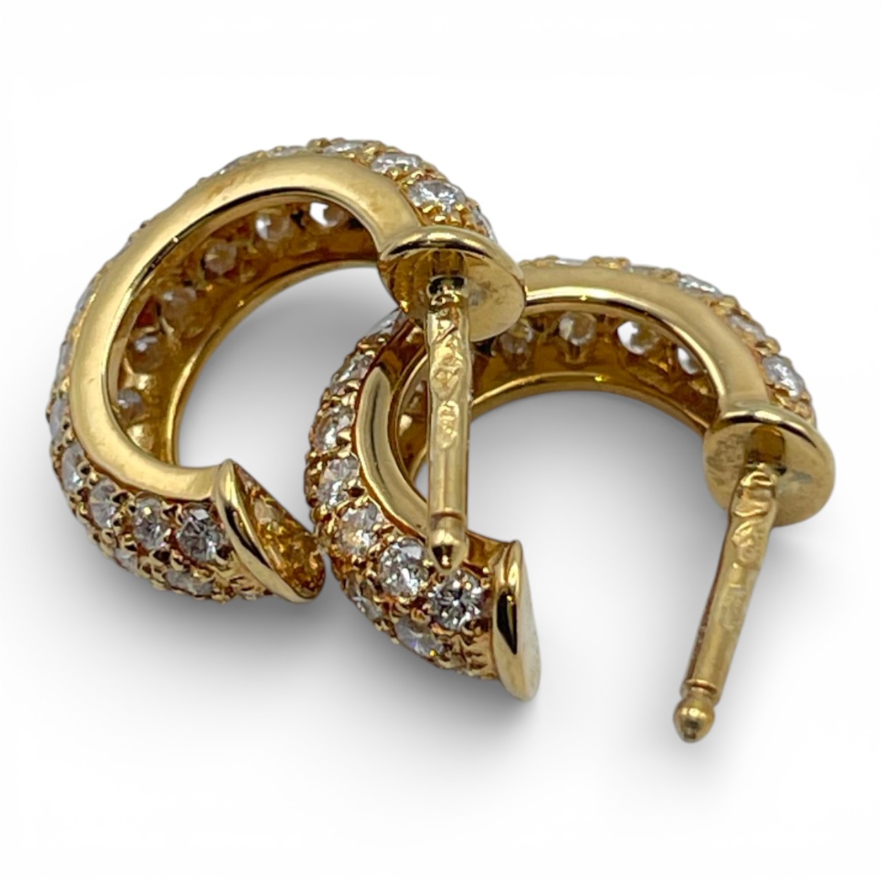 カルティエ ミミスターパヴェダイヤピアス ダイヤモンド/K18 イエローゴールド