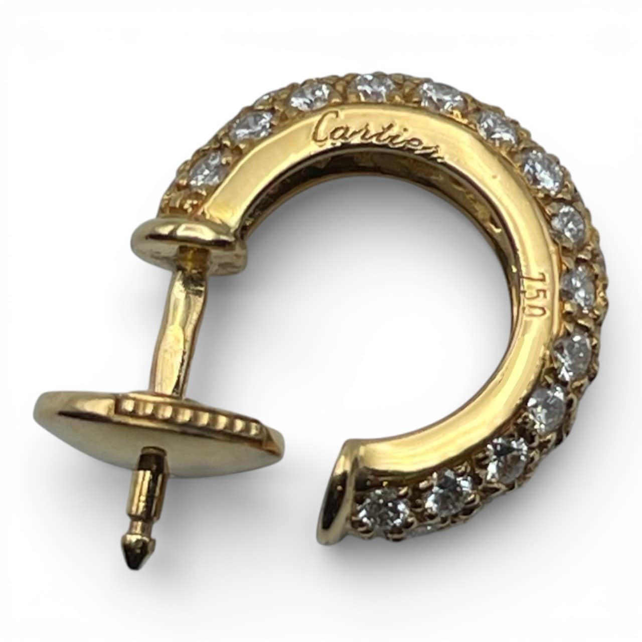 カルティエ ミミスターパヴェダイヤピアス ダイヤモンド/K18 イエローゴールド
