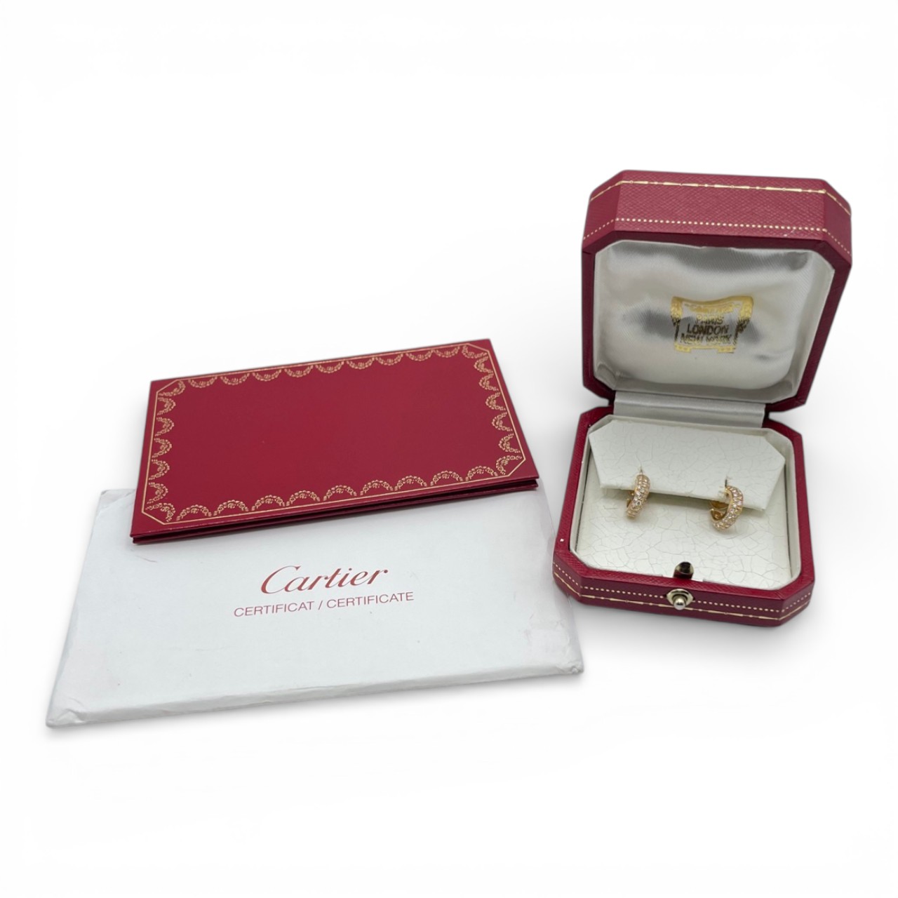 カルティエ ミミスターパヴェダイヤピアス ダイヤモンド/K18 イエローゴールド