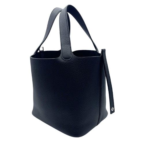 エルメス ピコタンロック MM ノワール トリヨンクレマンス シルバー金具 W刻印