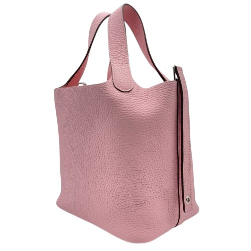 エルメス ピコタンロック PM ローズサクラ トリヨンクレマンス シルバー金具 B刻印