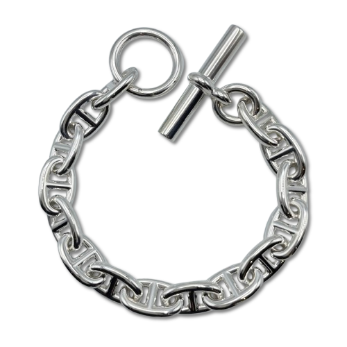 エルメス シェーヌ・ダンクル ブレスレット MM シルバー925 15コマ