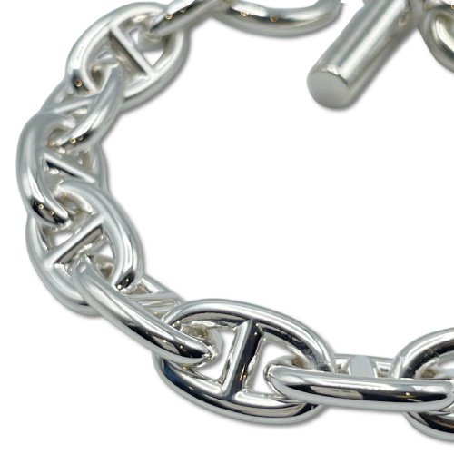 エルメス シェーヌ・ダンクル ブレスレット MM シルバー925 15コマ