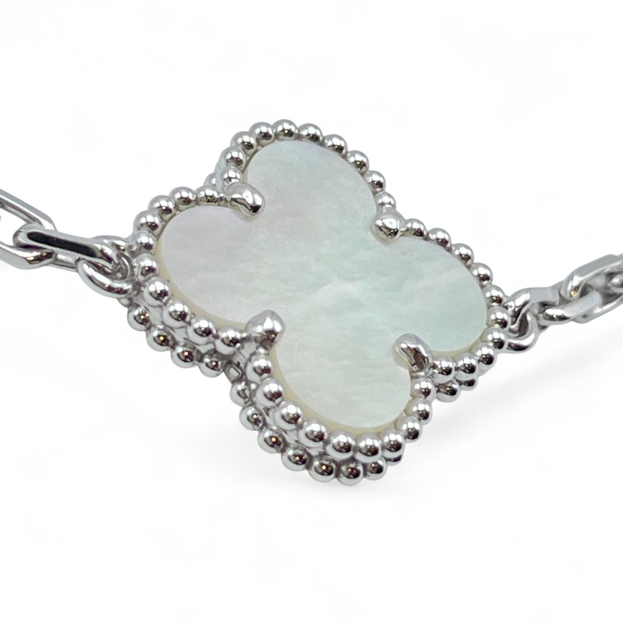 ヴァンクリーフ＆アーペル ヴィンテージアルハンブラ ブレスレット VCARF48400 マザーオブパール ホワイトゴールド